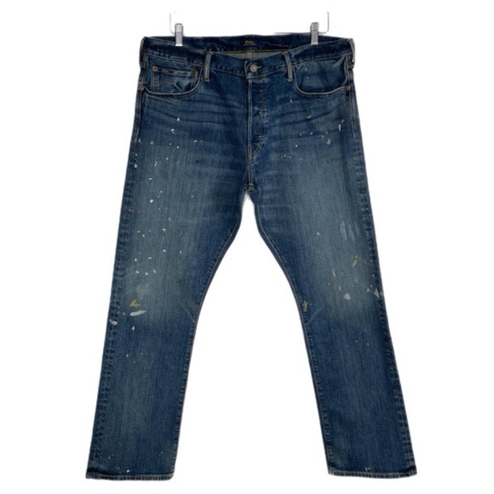 Polo Ralph Lauren Varick Slim Paint Splatter Jeans 38x30